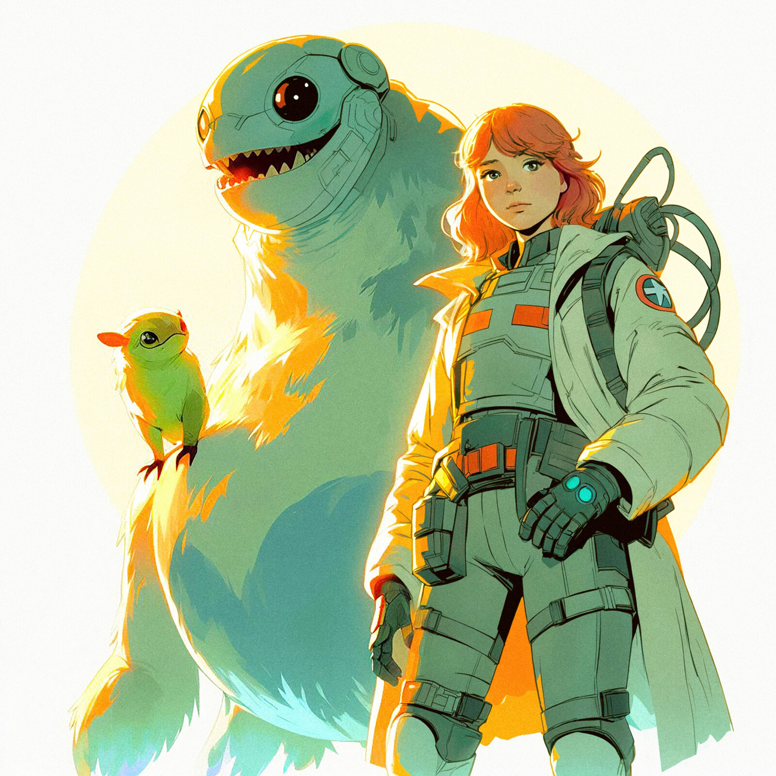 Doody and Janna on an alien planet