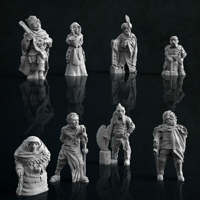 Townfolks Miniatures