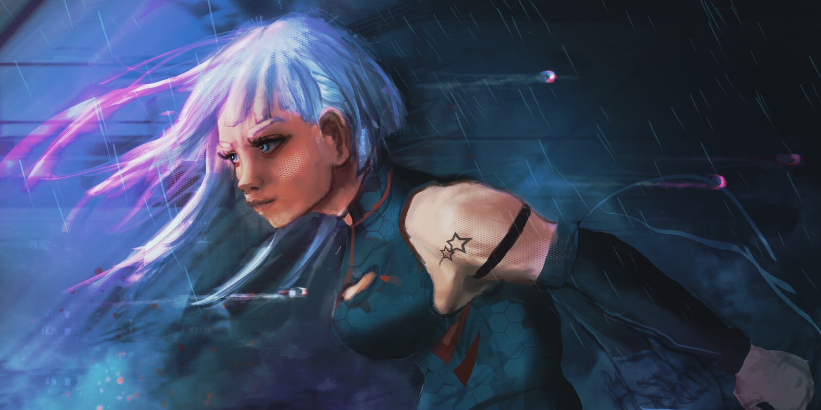 Action scène Cyberpunk