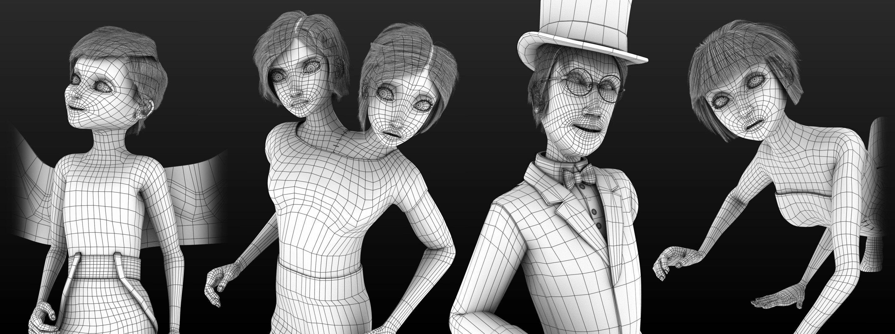 Character Wireframes