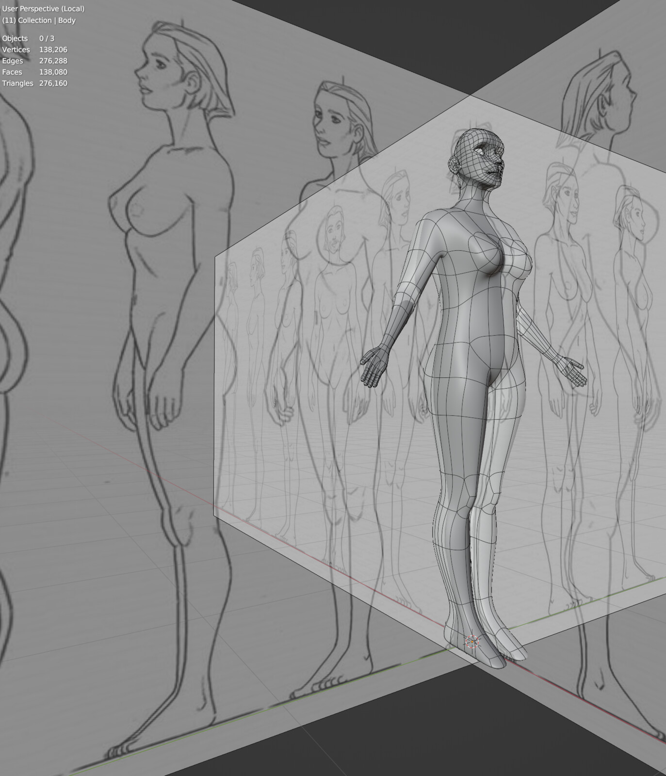 Initial reference and base model