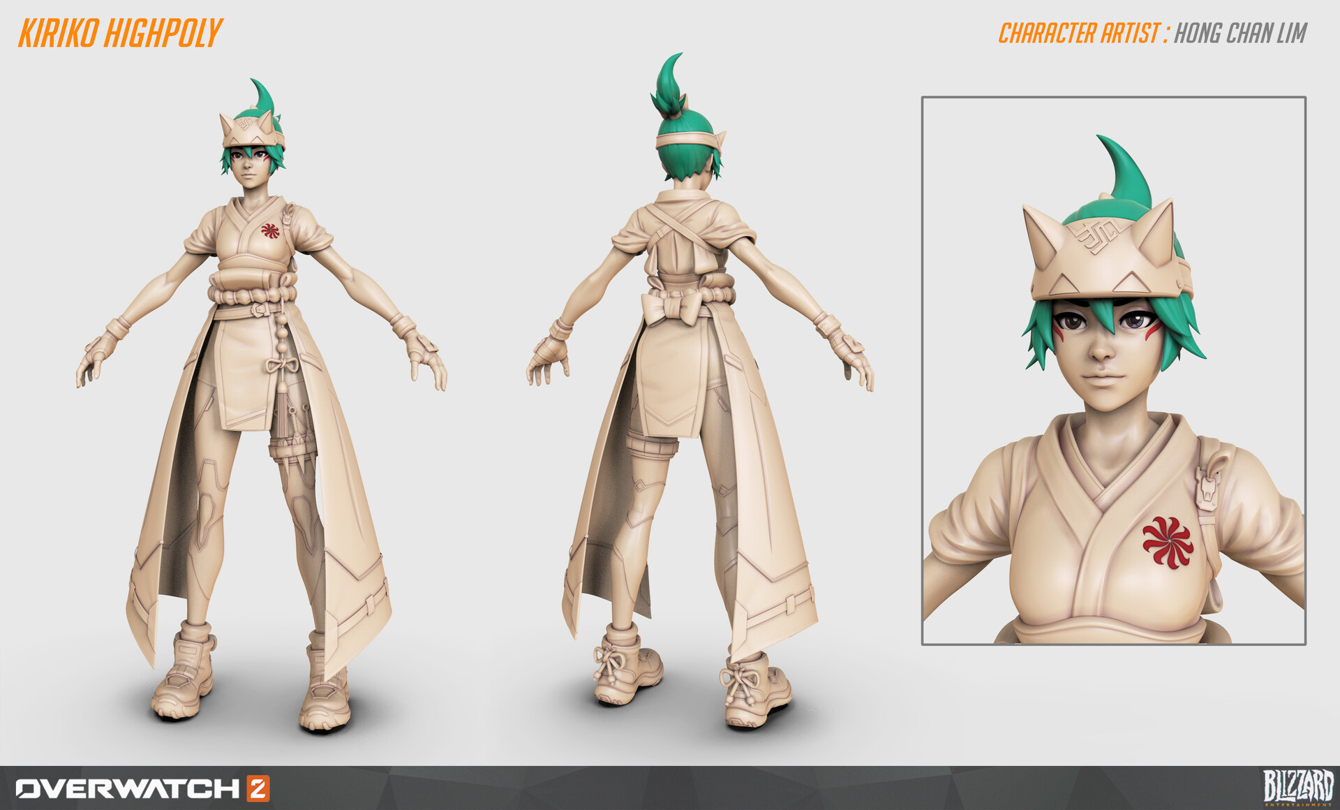 Hong - Kiriko Overwatch 2 Highpoly