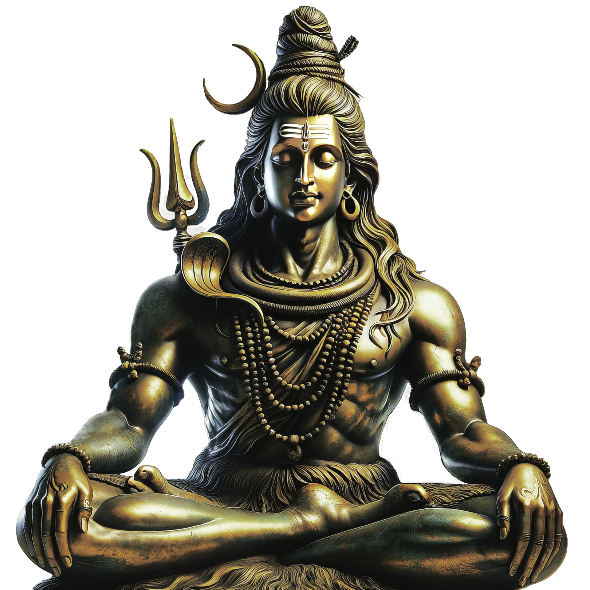 ArtStation Divine Statue of Lord Shiva, The First Yogi