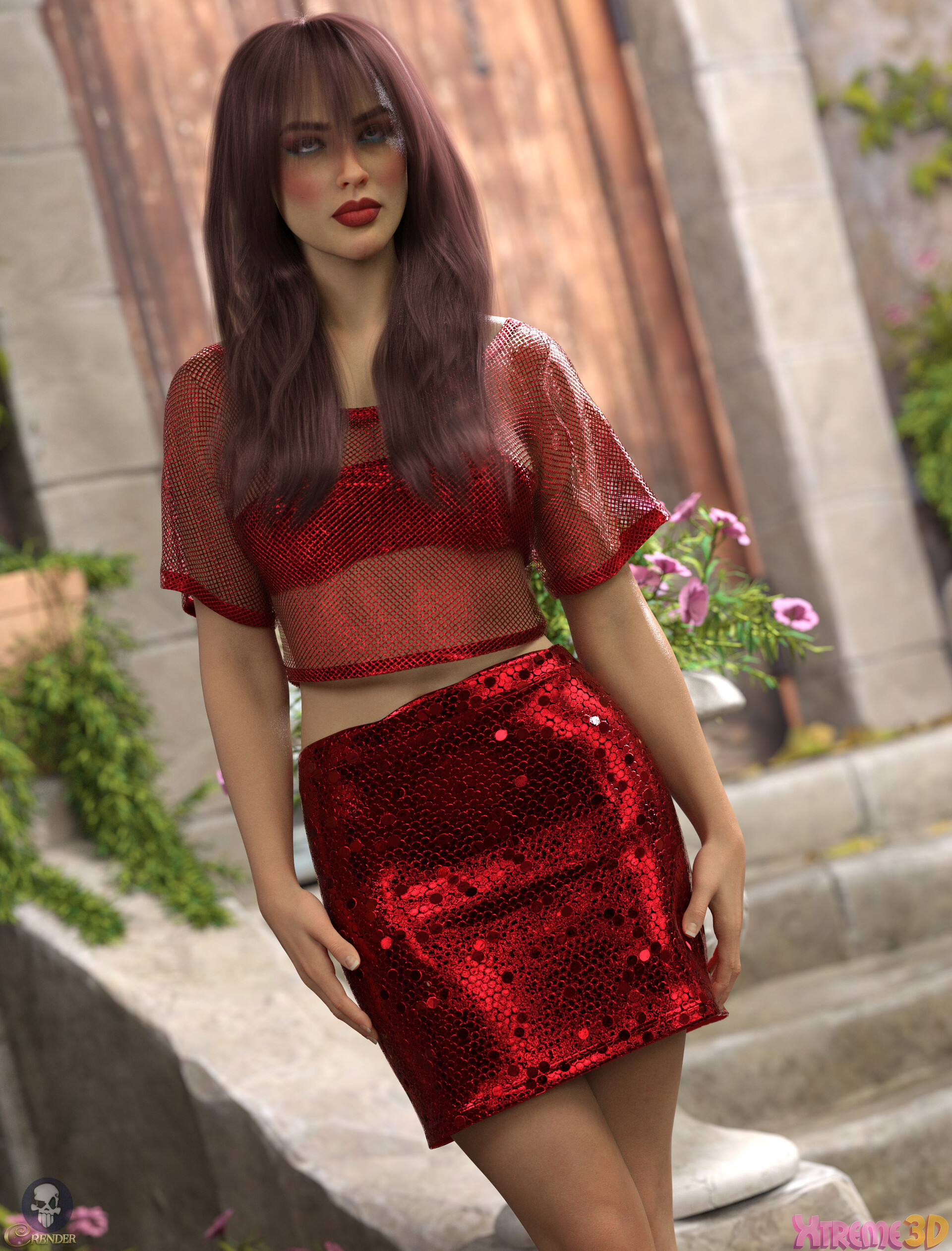 Sequin skirt outfit clearance 3d