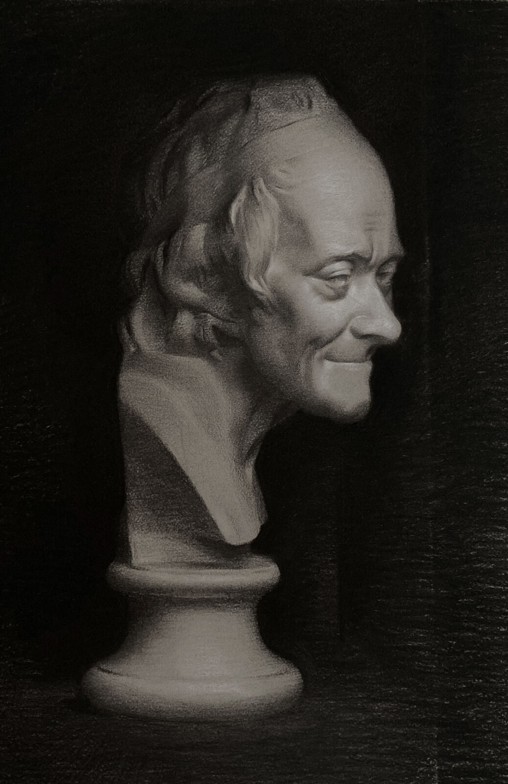 Cast drawing of Voltaire
Nitram charcoal on hand toned Arches paper. 2023