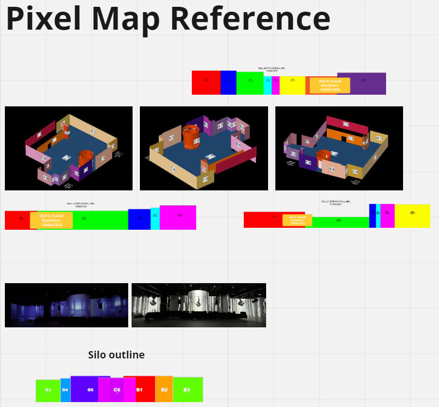 I ensured pre-rendered content compatibility with the live site projector, enhancing image contrast for optimal visibility in low light. 