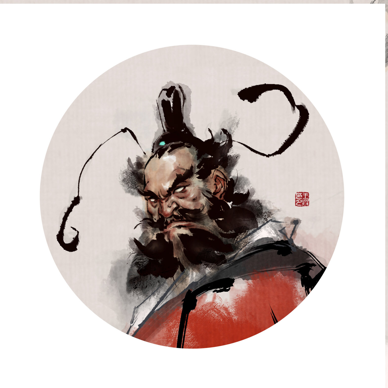 鍾馗御福圖 Zhong Kui blessing :: Behance