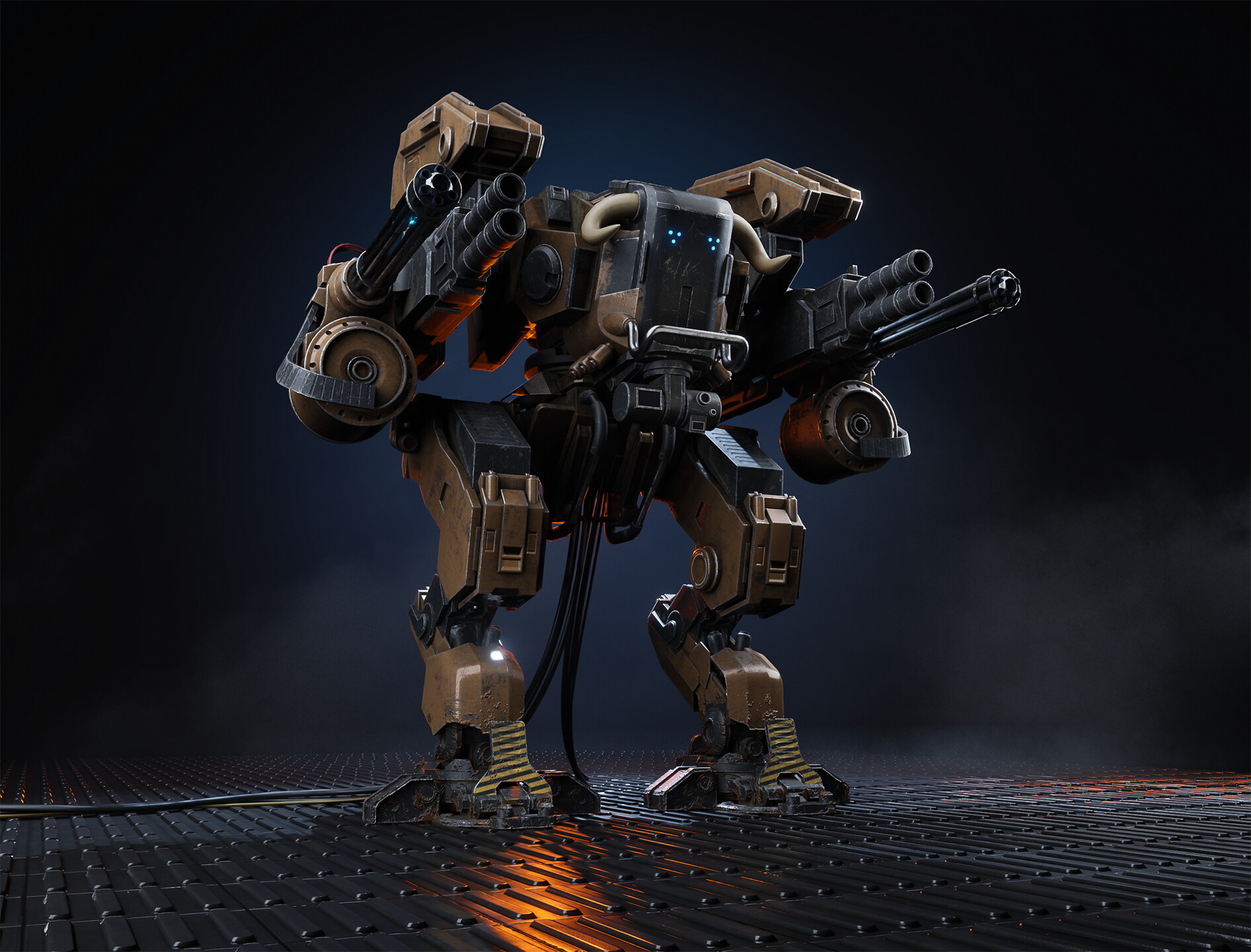 ArtStation - Mech-12 Low-Poly