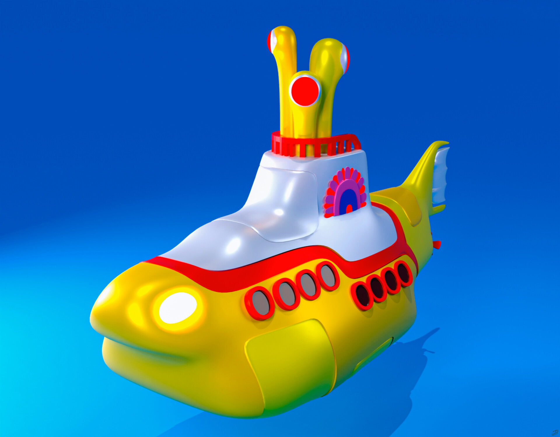 ArtStation - Yellow Submarine 3D Fan Art