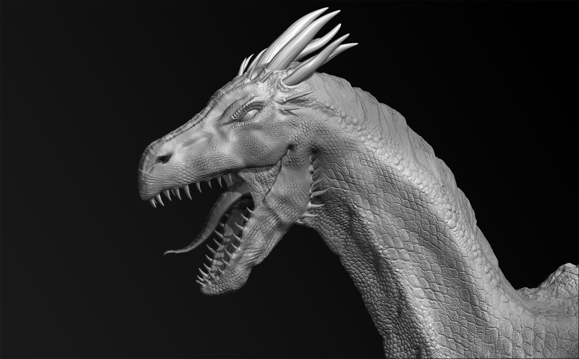 ArtStation - Dragon Head