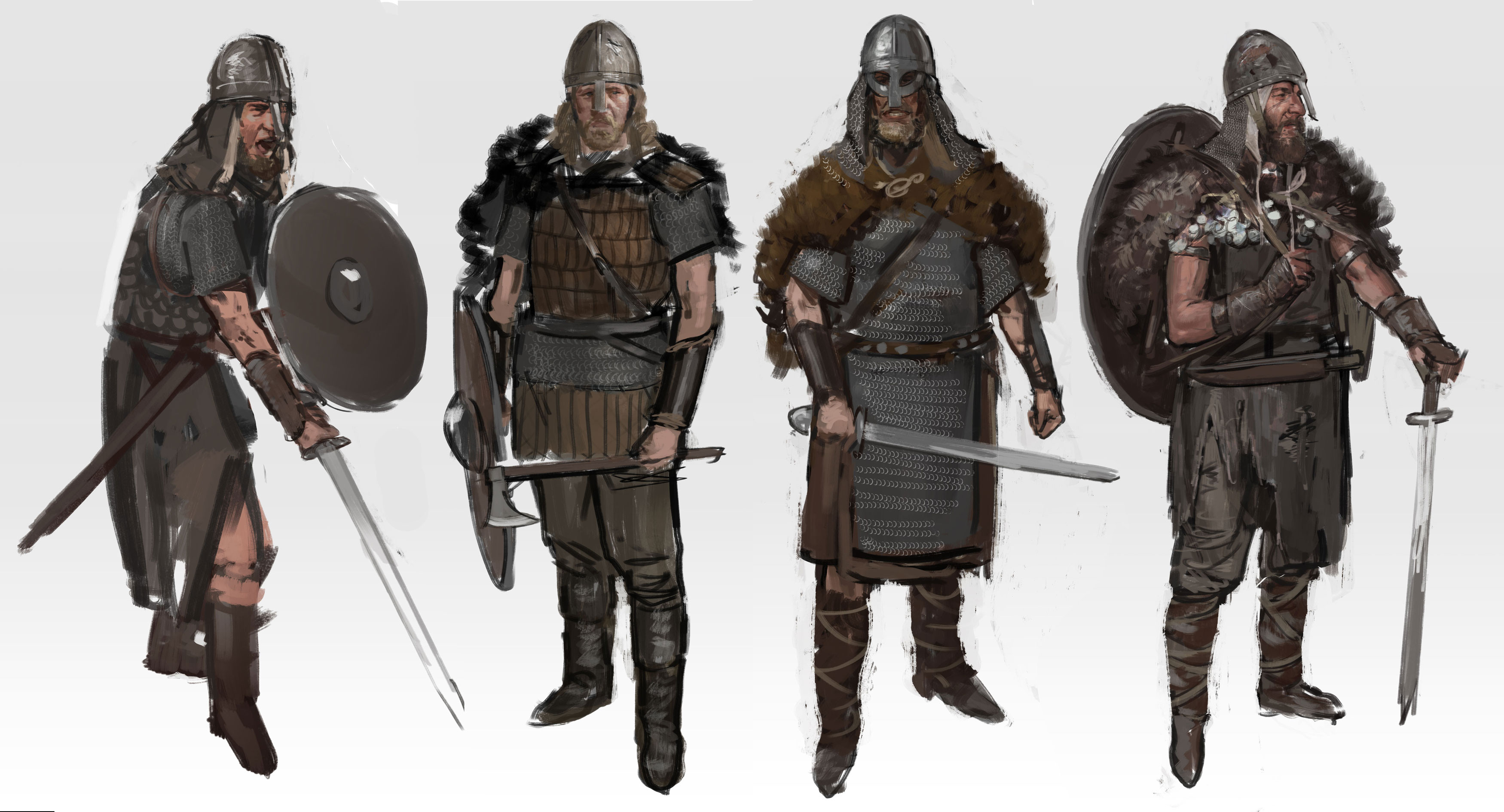Sketches of Vikings