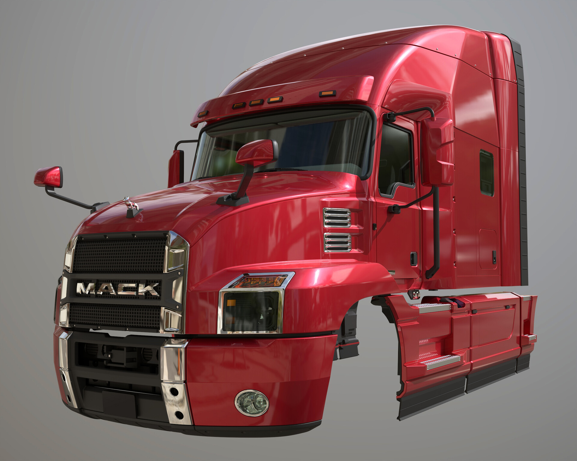 ArtStation Mack anthem printable 3D model for 1 14 RC truck