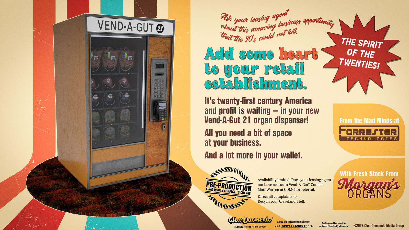 Vend-A-Gut 21 Ad #1: Retro Flair