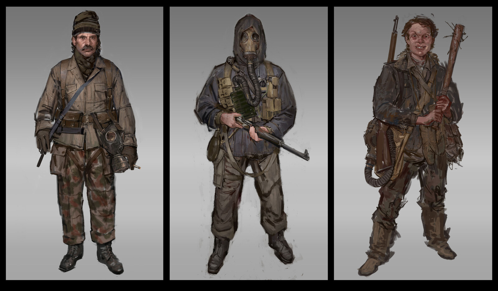 A set of characters developed further to a semi final stage.