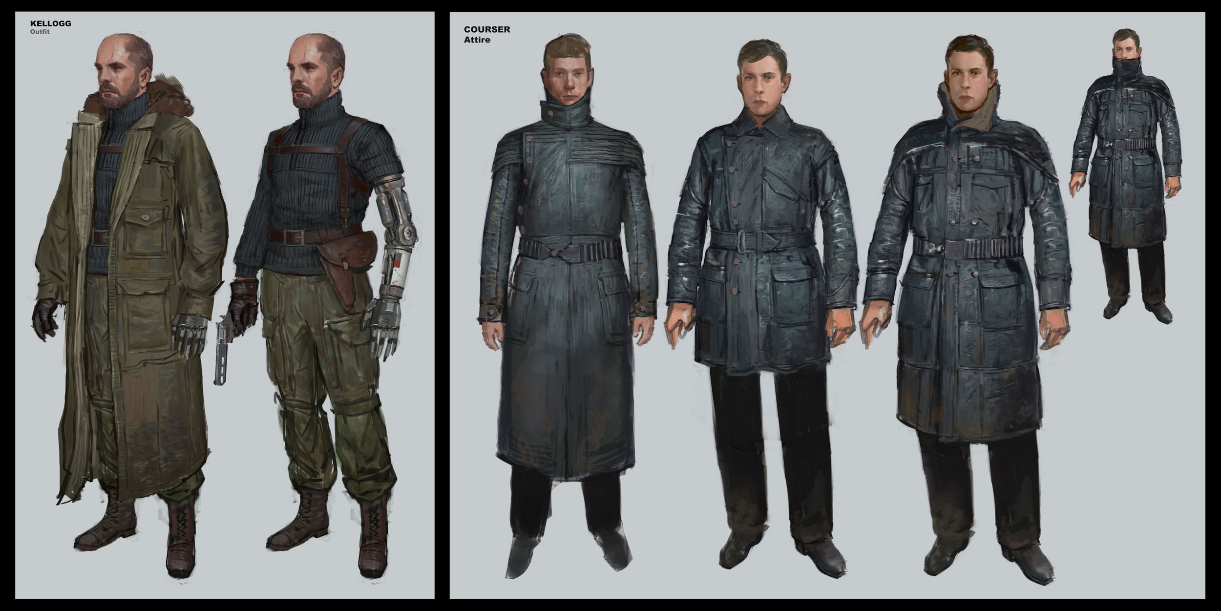 Redesign of Kellog from Fallout 4. Coursers clothing heavily inspired by Bladerunner.
