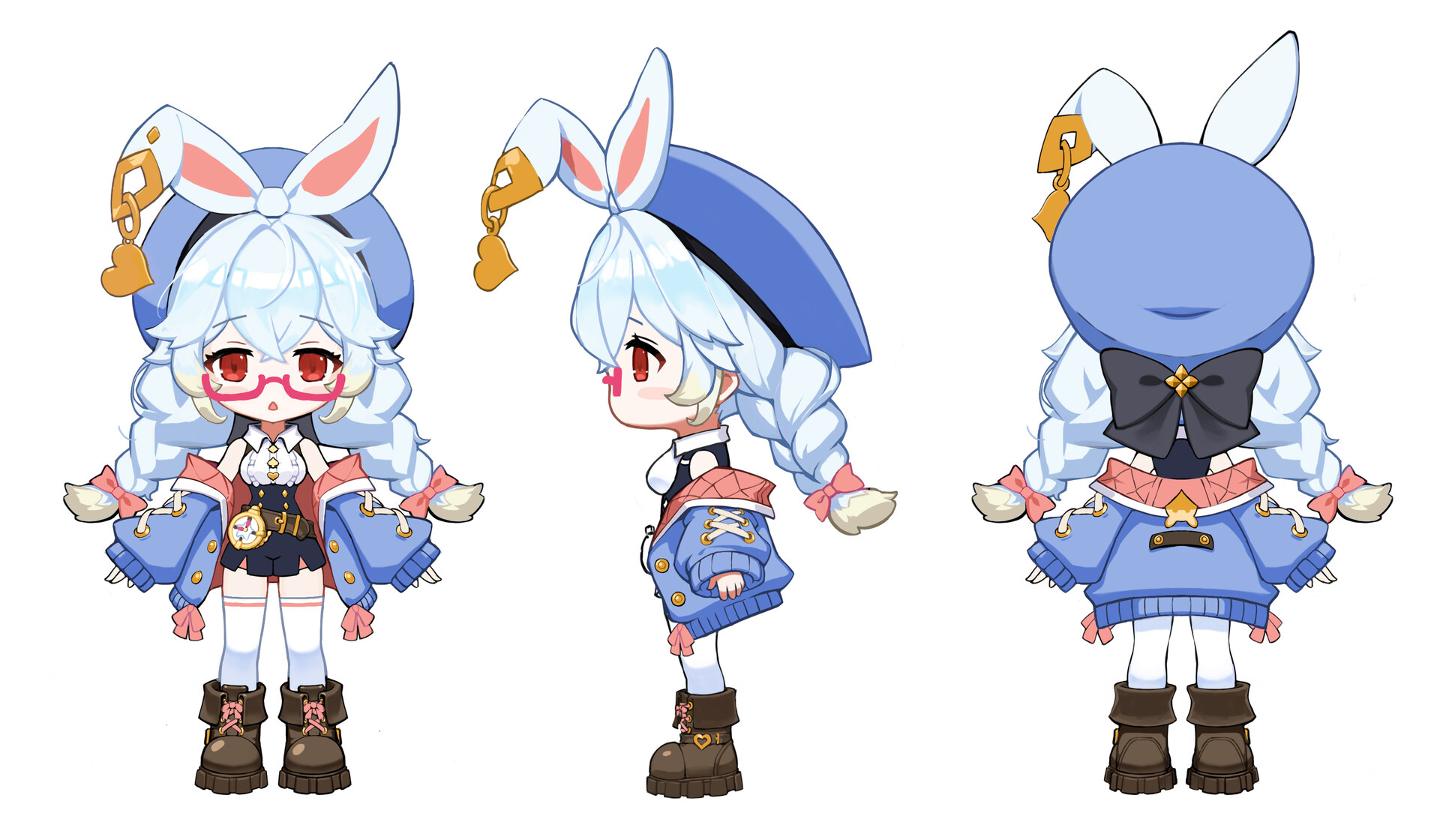 ArtStation - Wonderland clock rabbit