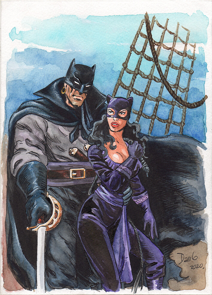 Batman Leatherwing fan art
Aquarelle