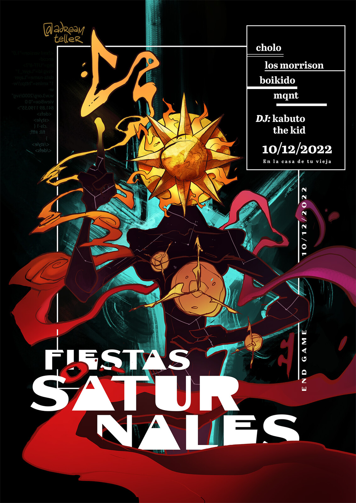 Saturnalia artwork for music festival