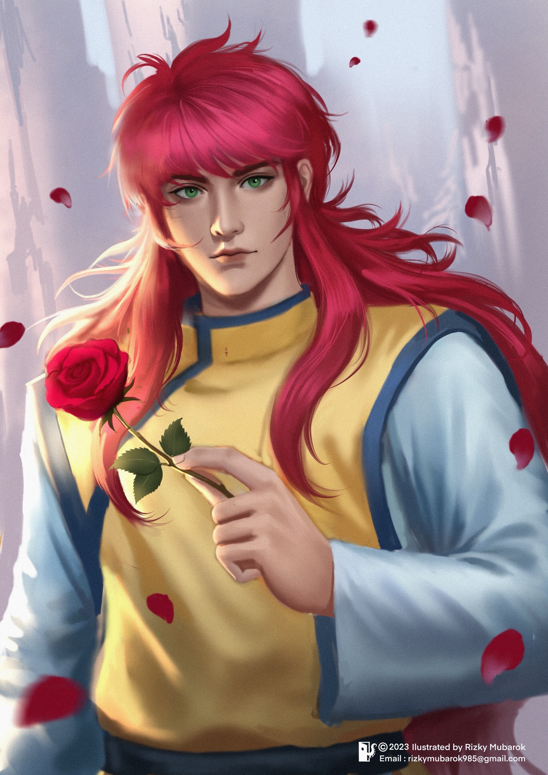 ArtStation - Youko Kurama from Yu yu Hakusho, image size:1920x2716
