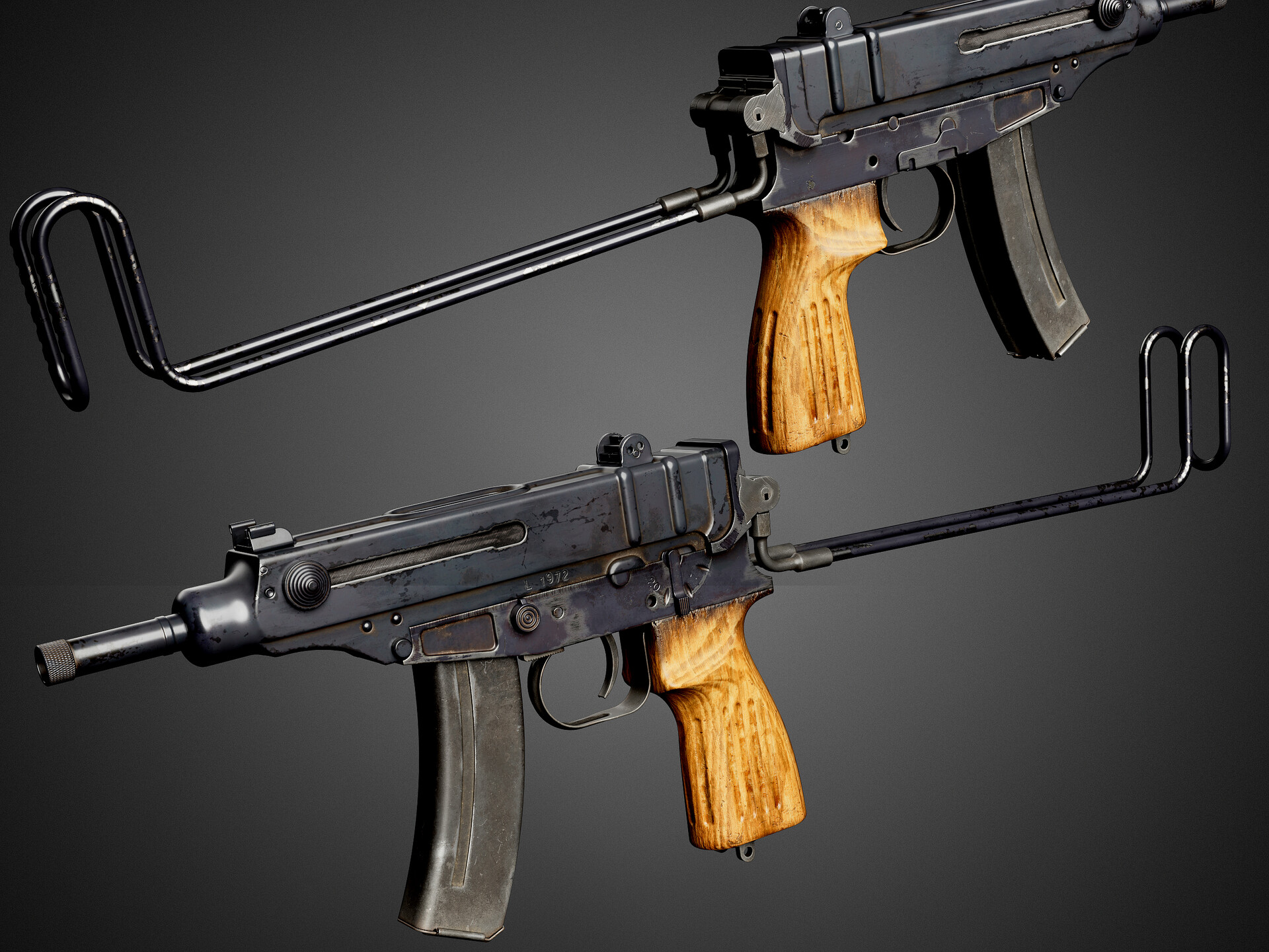 ASG CZ Scorpion Vx61 AEG Airsoft SMG ( Black )