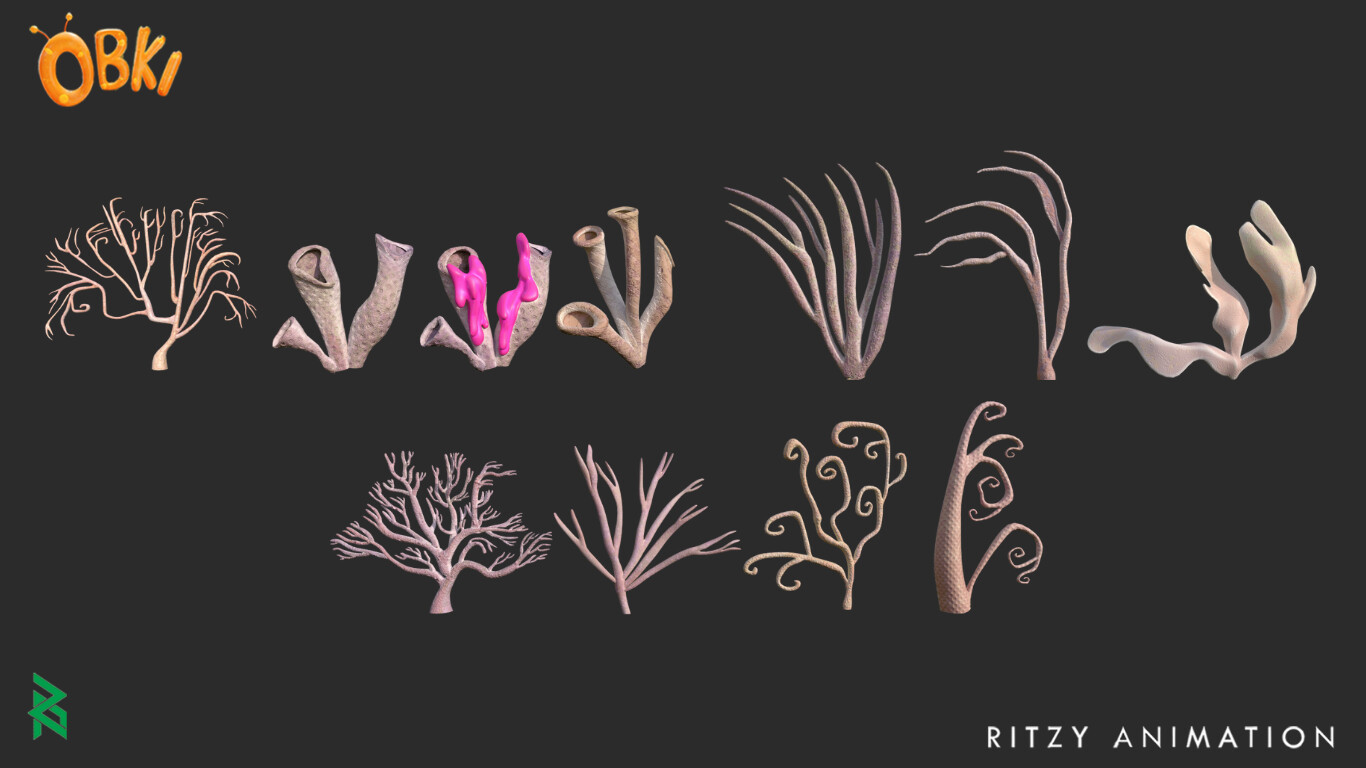 Coral Reefs responsible for modeling, texturing and lookdev
