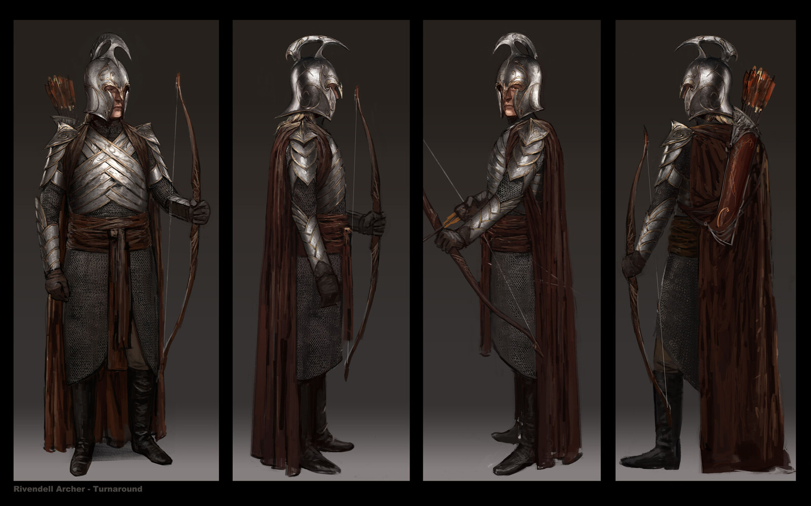 Rivendell Archer turnaround. Original design credit: Weta Studios. 