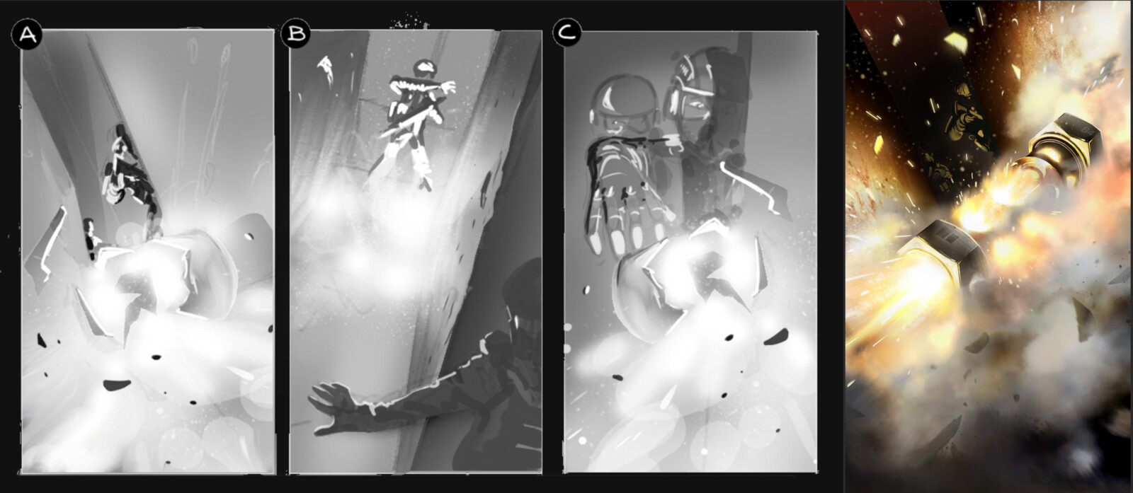 Sketches and artwork.