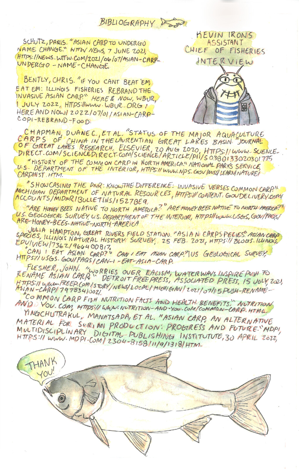 Bibliography for Cut the Carp