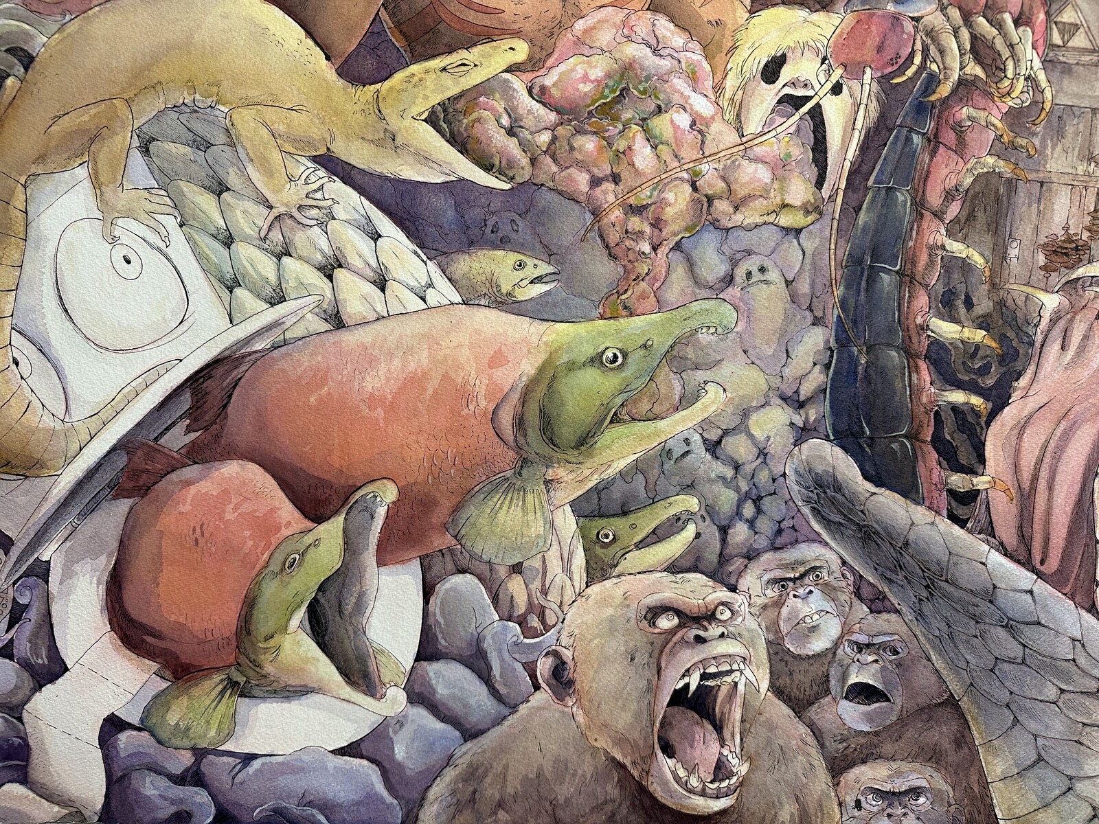 Close up view of A.M.O.