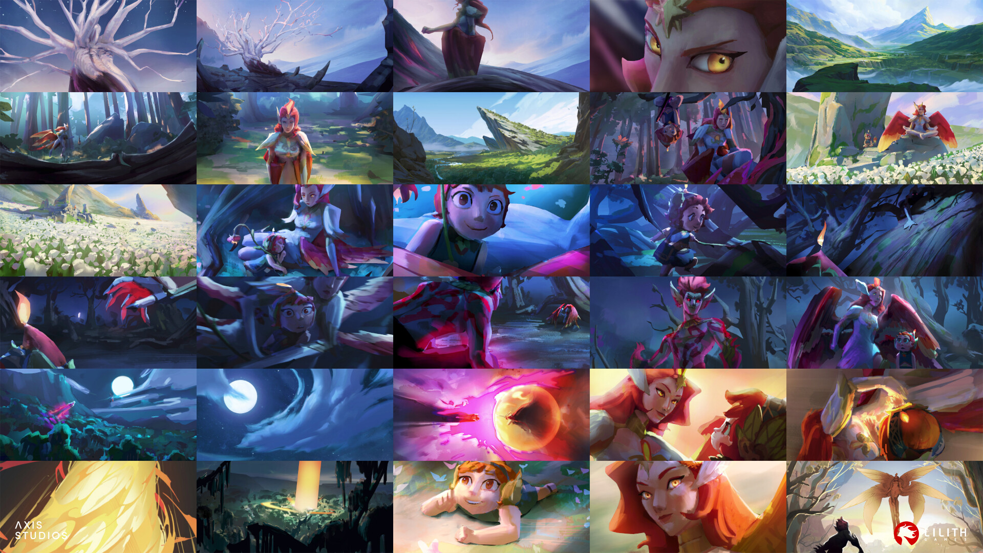 Axis Studios - Soar: A Flame Reborn- Colourscripts to Final Stills