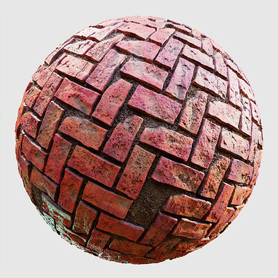 Brick Floor material study & HDRI map