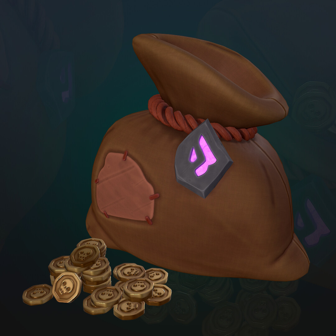 ArtStation - Bag of gold coins