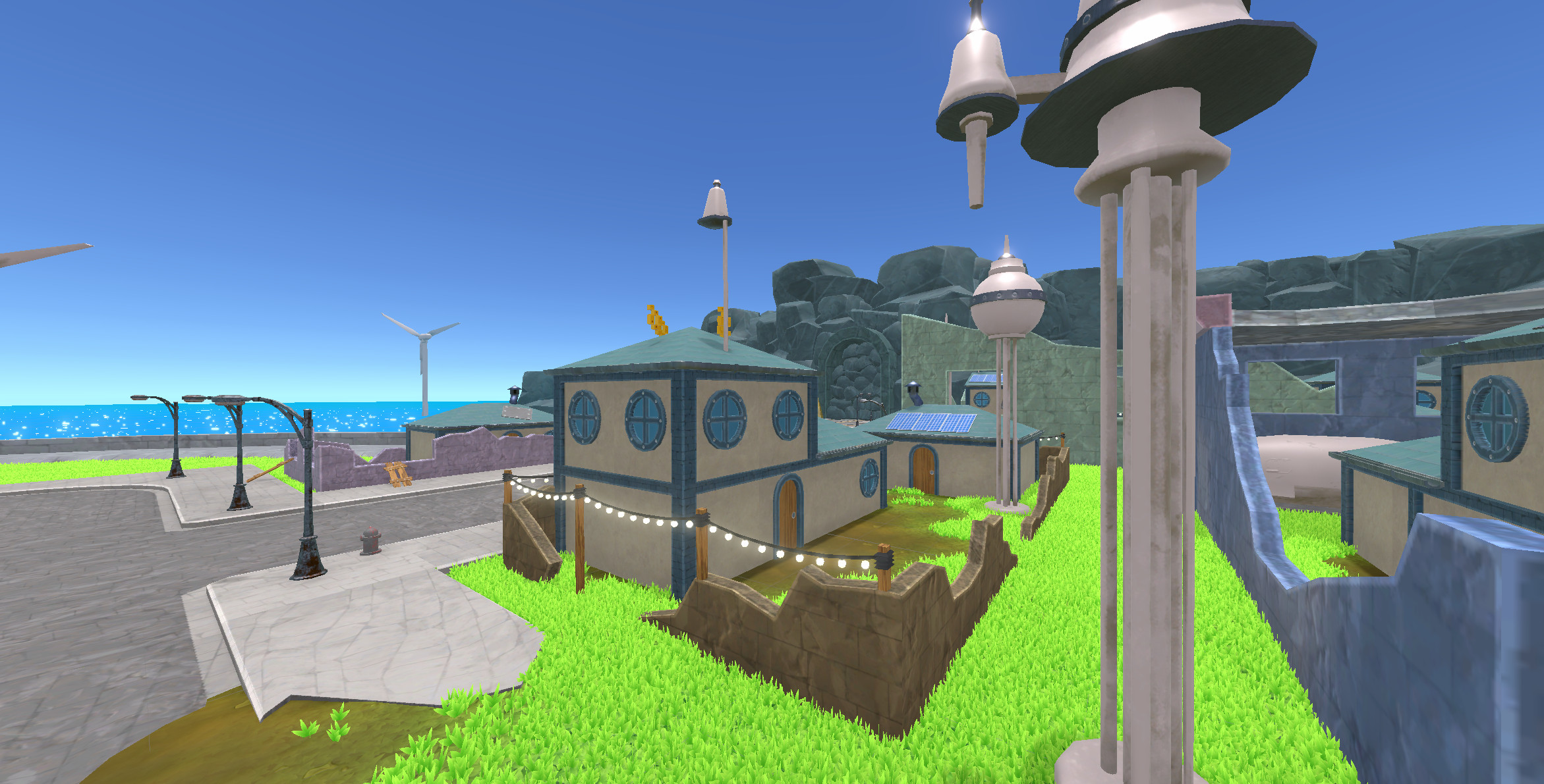 By tradition, civilians of Rubbletown build their structures atop the ruins of a long collapsed civilization. 