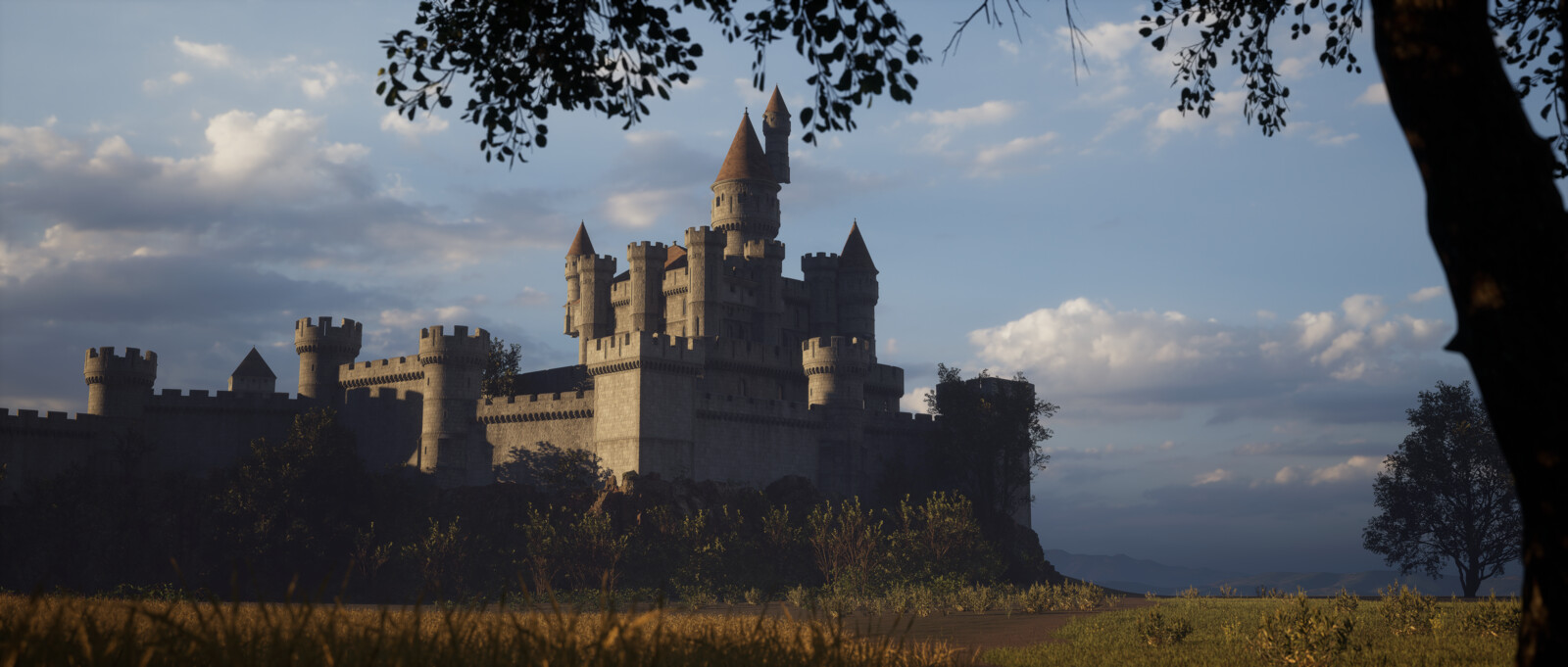 Early concepting of fantasy shot. Due to time restrictions it never went further.