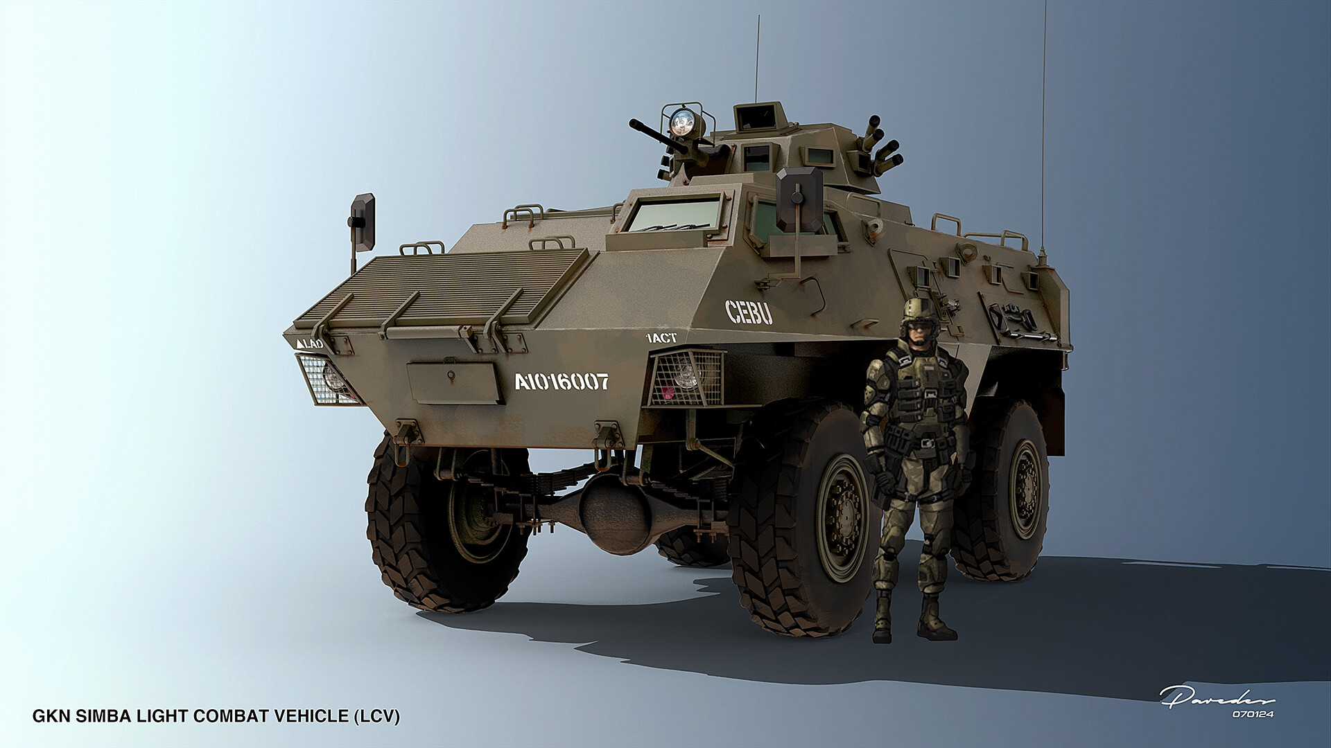 ArtStation - GKN SIMBA LIGHT COMBAT VEHICLE