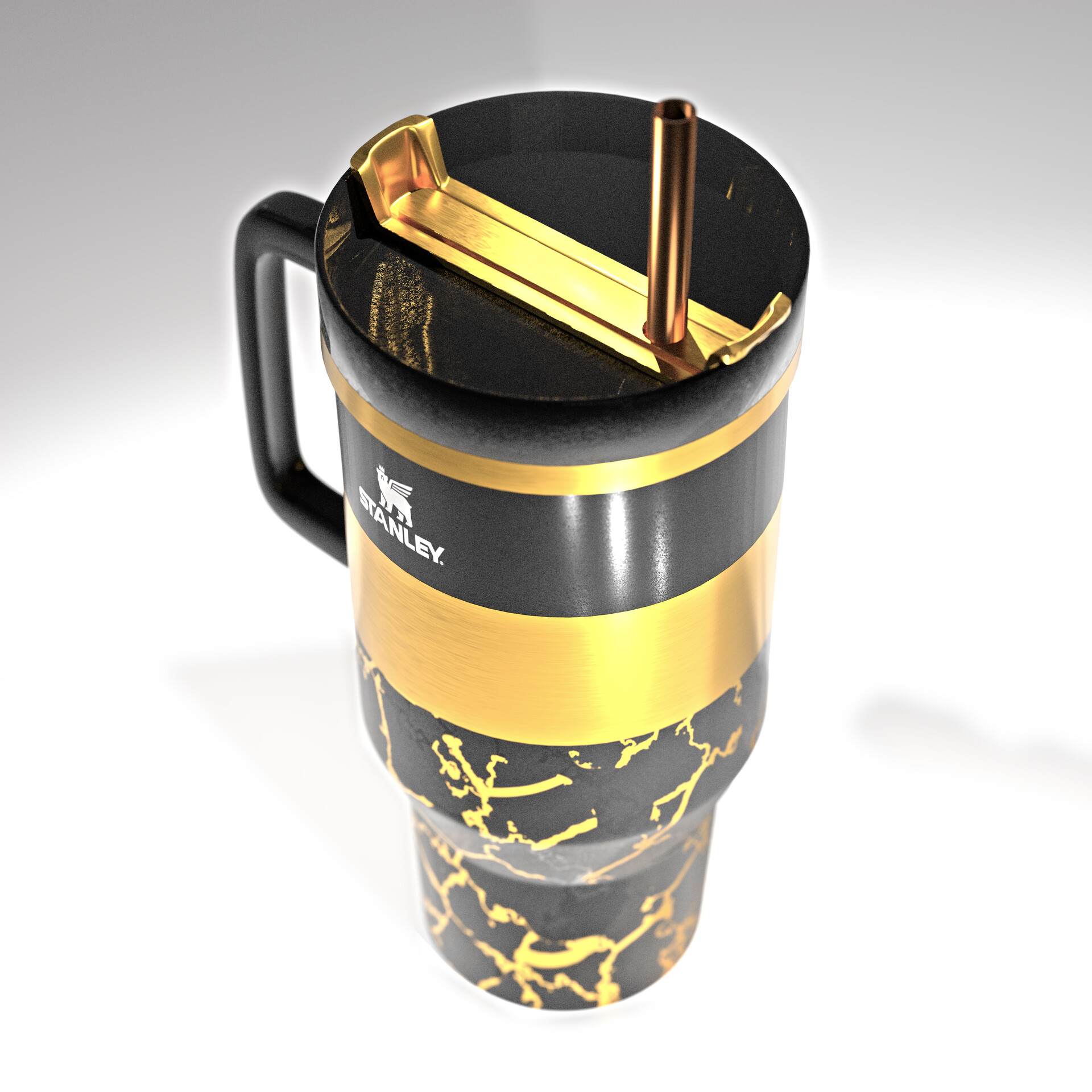 ArtStation Opulent Stanley Tumbler Cup Designs Silver Gold And artstation-opulent-stanley-tumbler-cup-designs-silver-gold-and