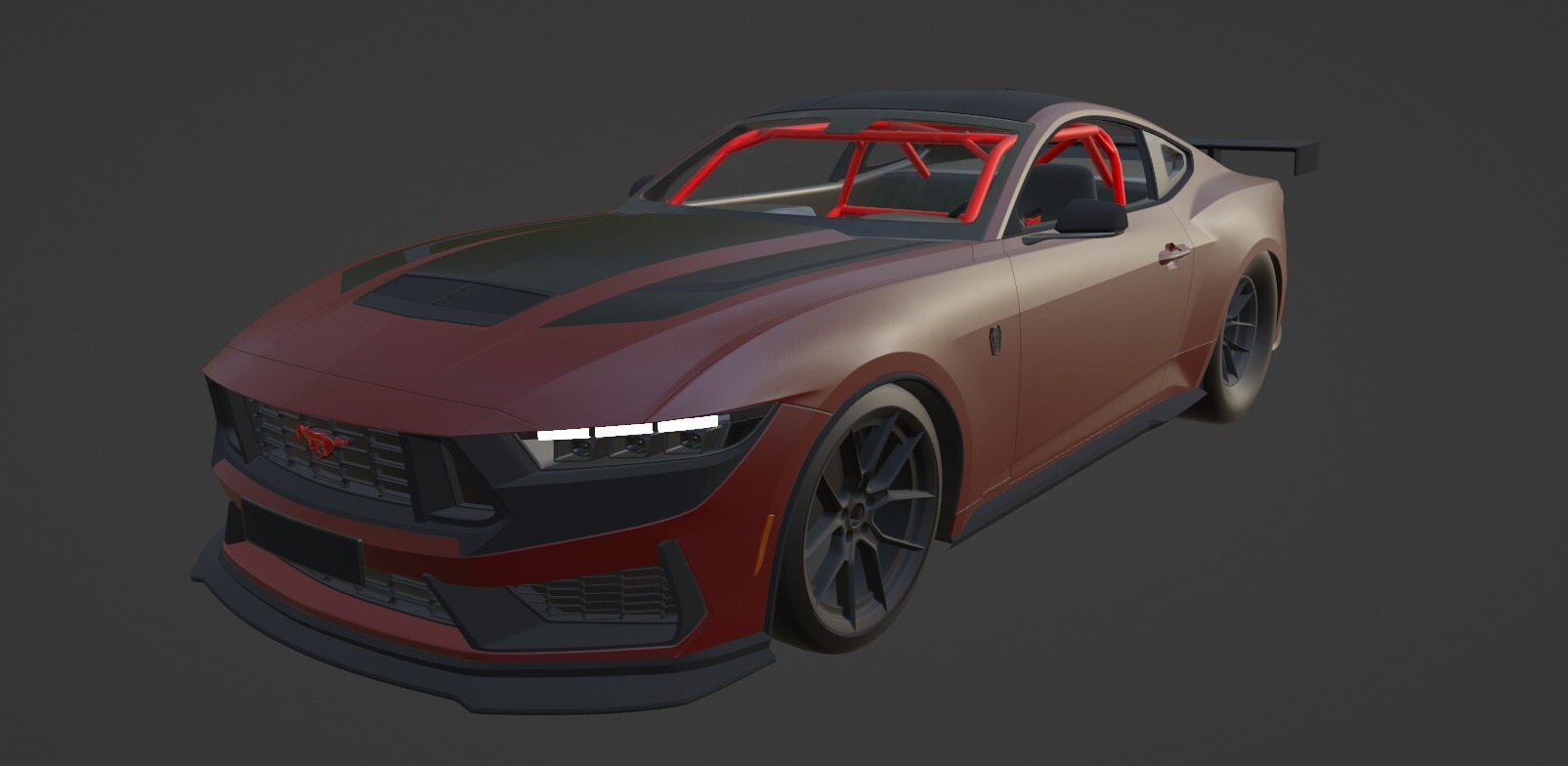 ArtStation Dragspec Ford Mustang Dark Horse 3D Model