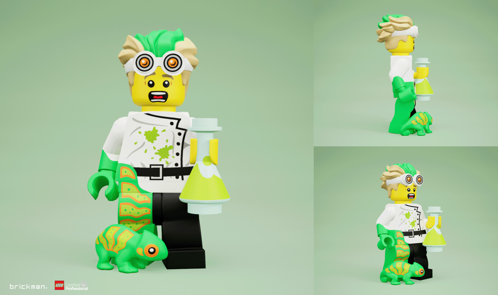 3D model of Mad Scientist created by Chelsea Agno (me)