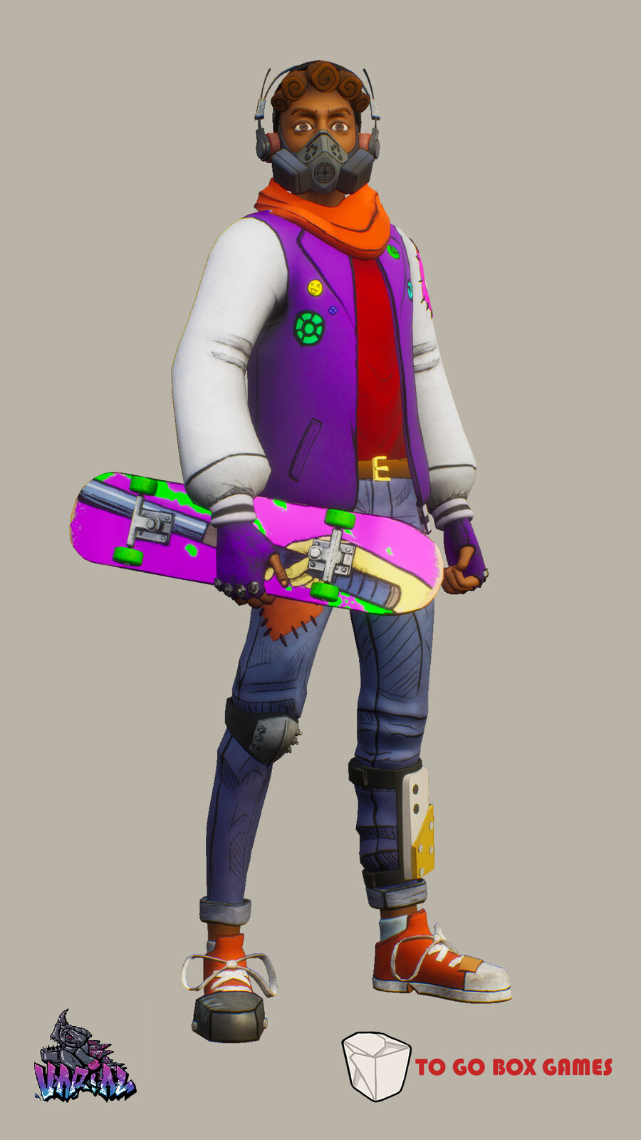 Concept by Nishant Thelakkat
Skateboard by Austin Melella.
Textures by Austin Melella and Myself.
Character Rig by Brynne Reilly.