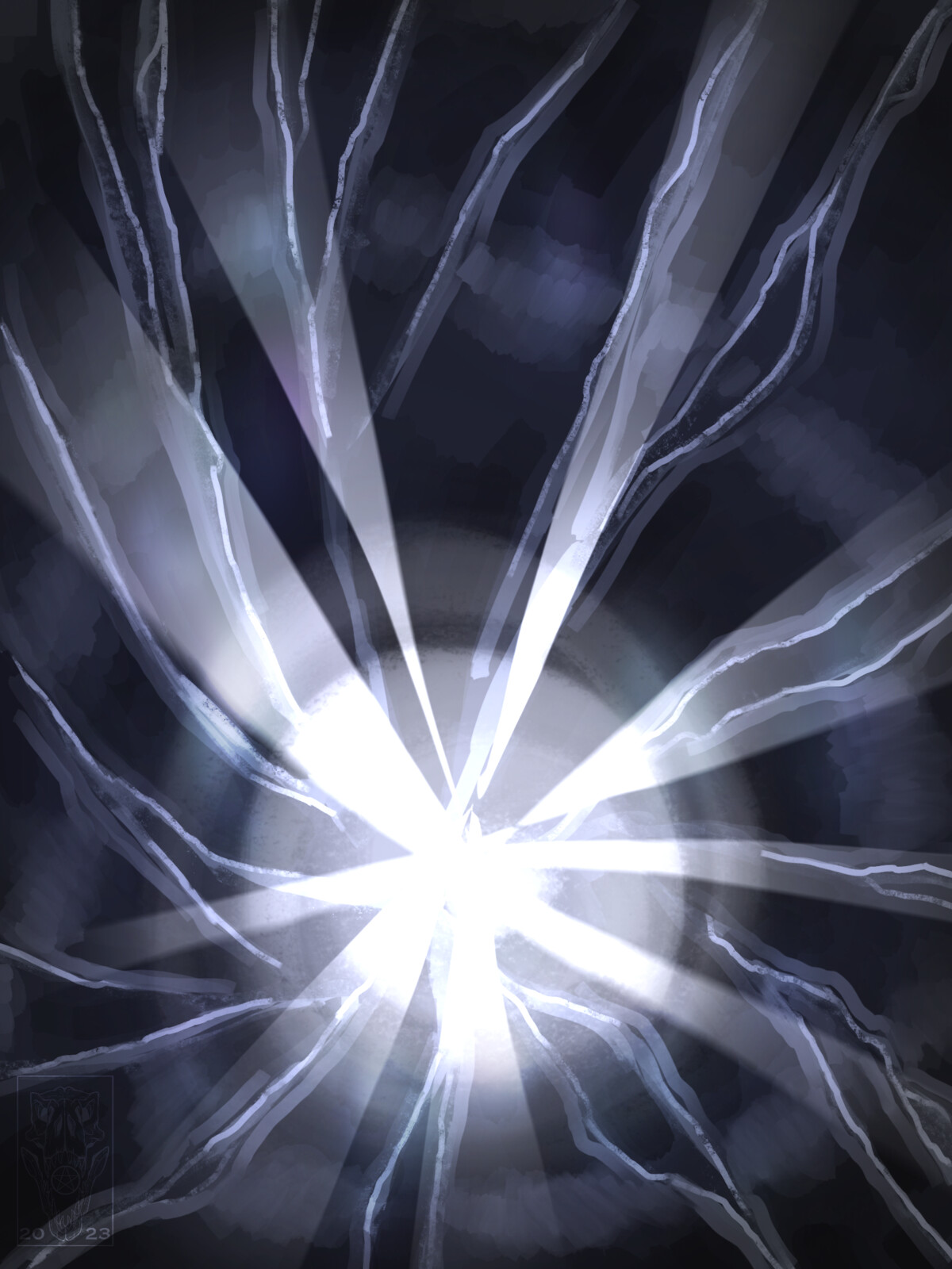 Mirror realm with light