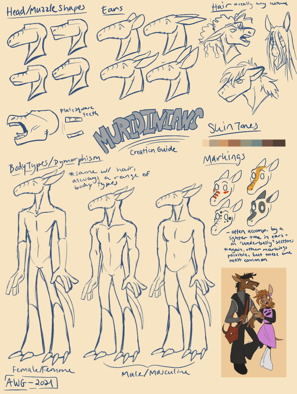 "Muridinian" Species Design Guide