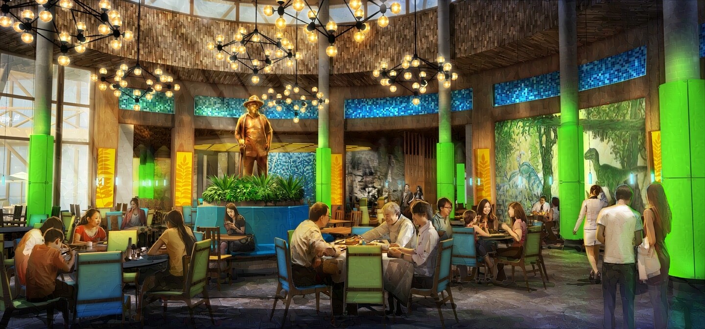 Universal Studios Beijing Jurassic World Interiors