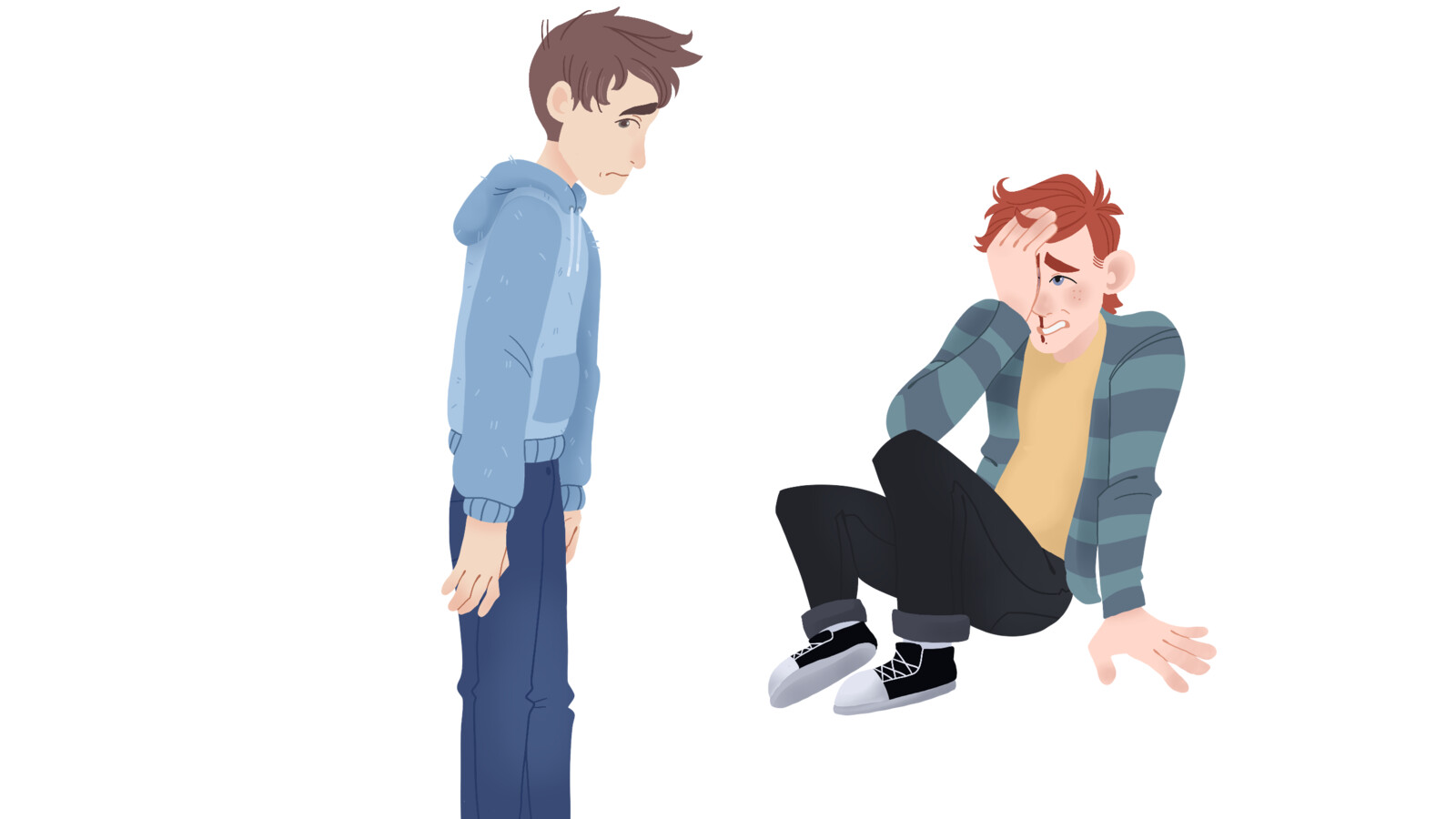 MC + Best Friend Post-Fight
