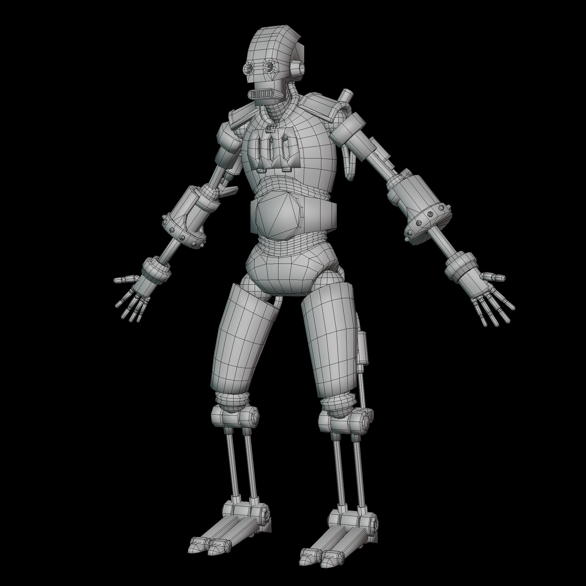 ArtStation - [Game-Ready] Robot Low-Poly