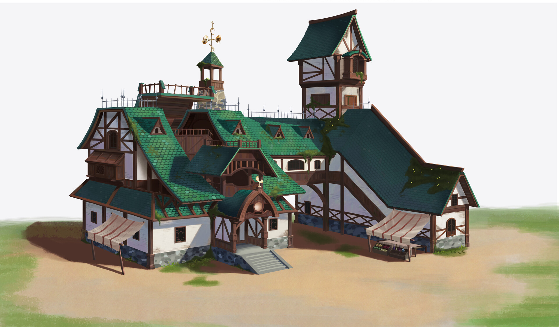 ArtStation - a medieval inn