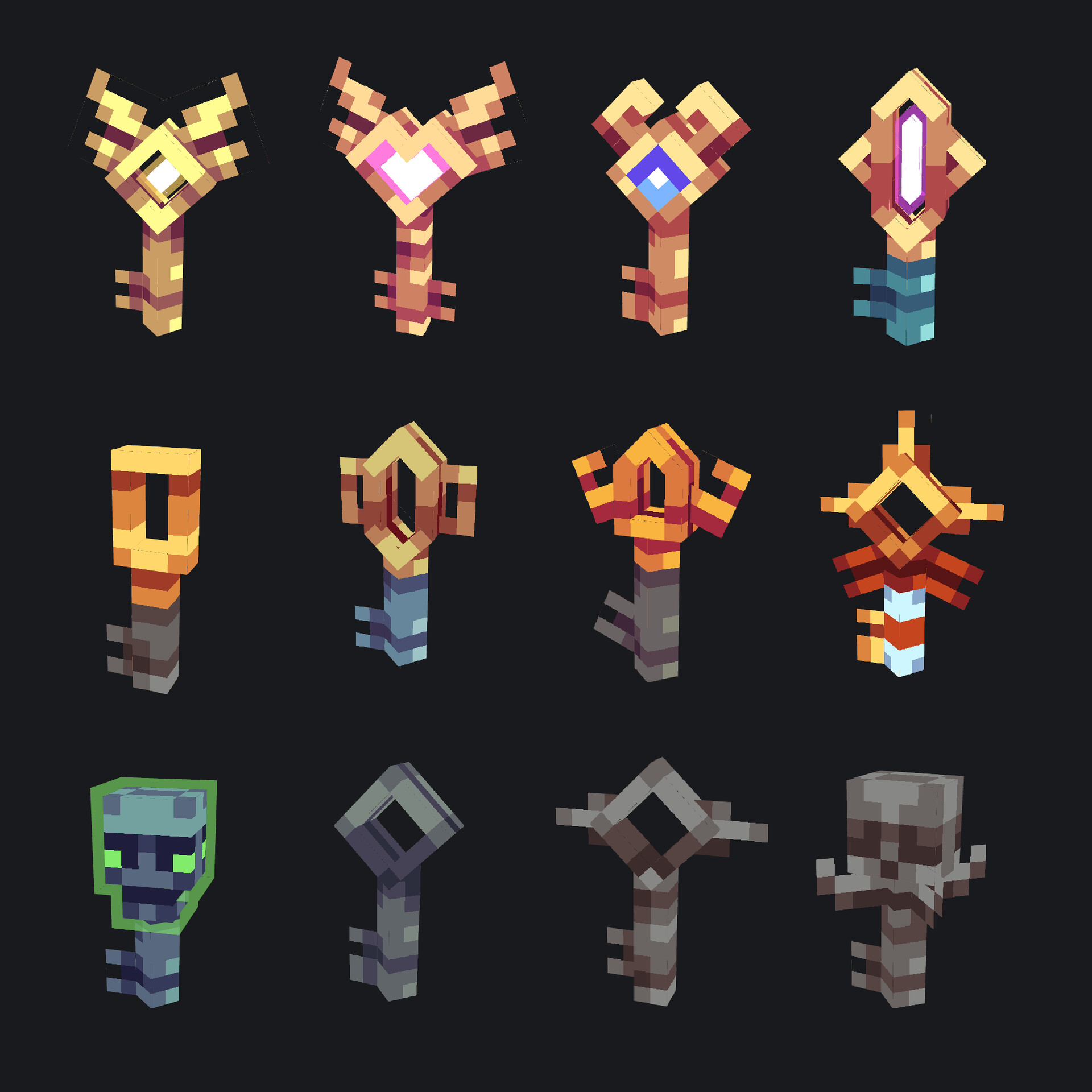 ArtStation - Minecraft keys