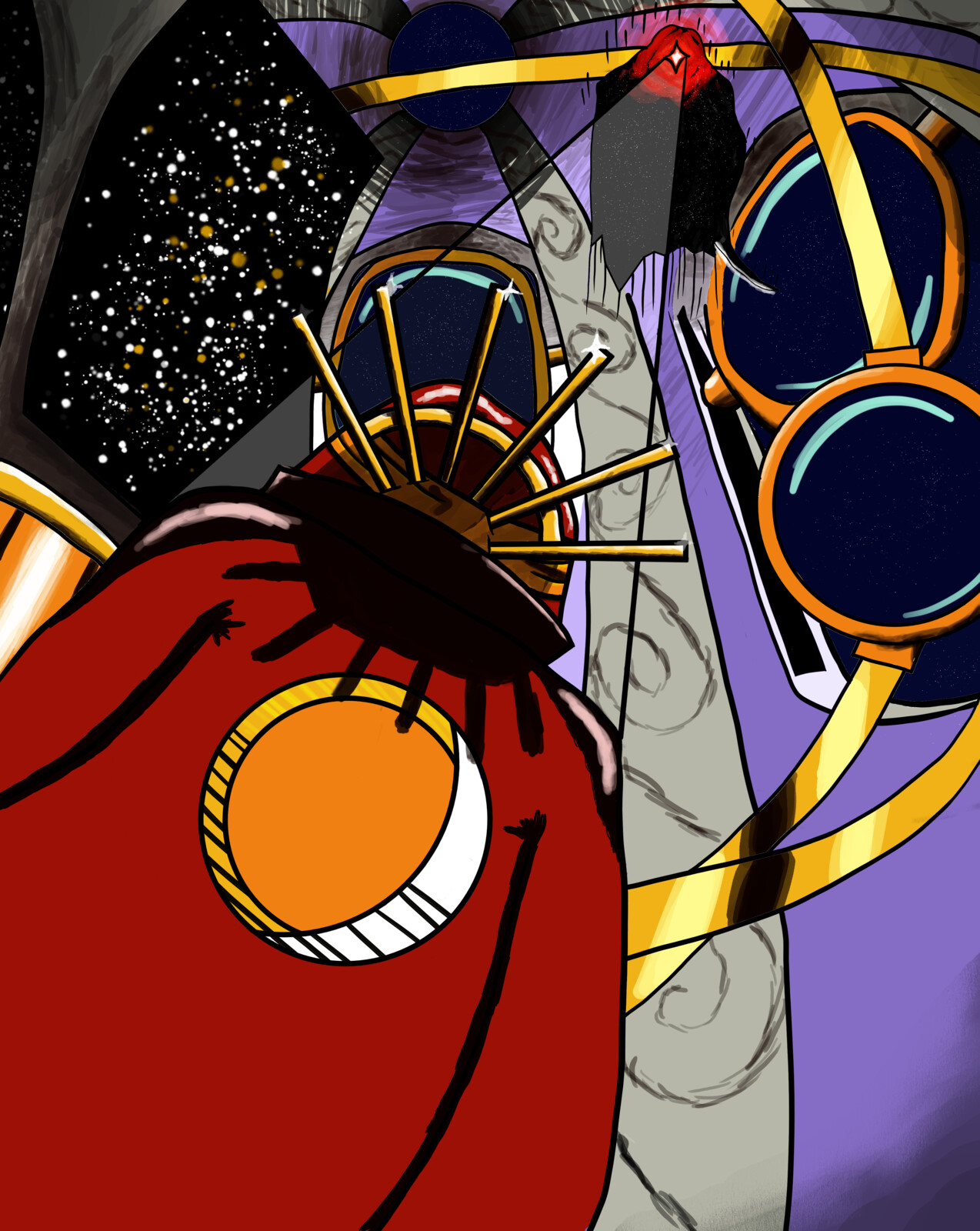 Boss of the Astrolabe: For VC - 455. Fictional World Building. Supposed to be a "boss" arena inside an observatory.