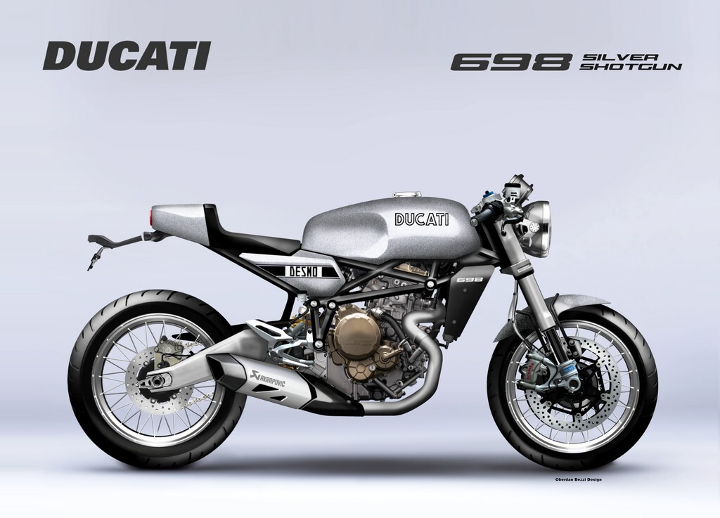 DUCATI 698 SILVER SHOTGUN CONCEPT