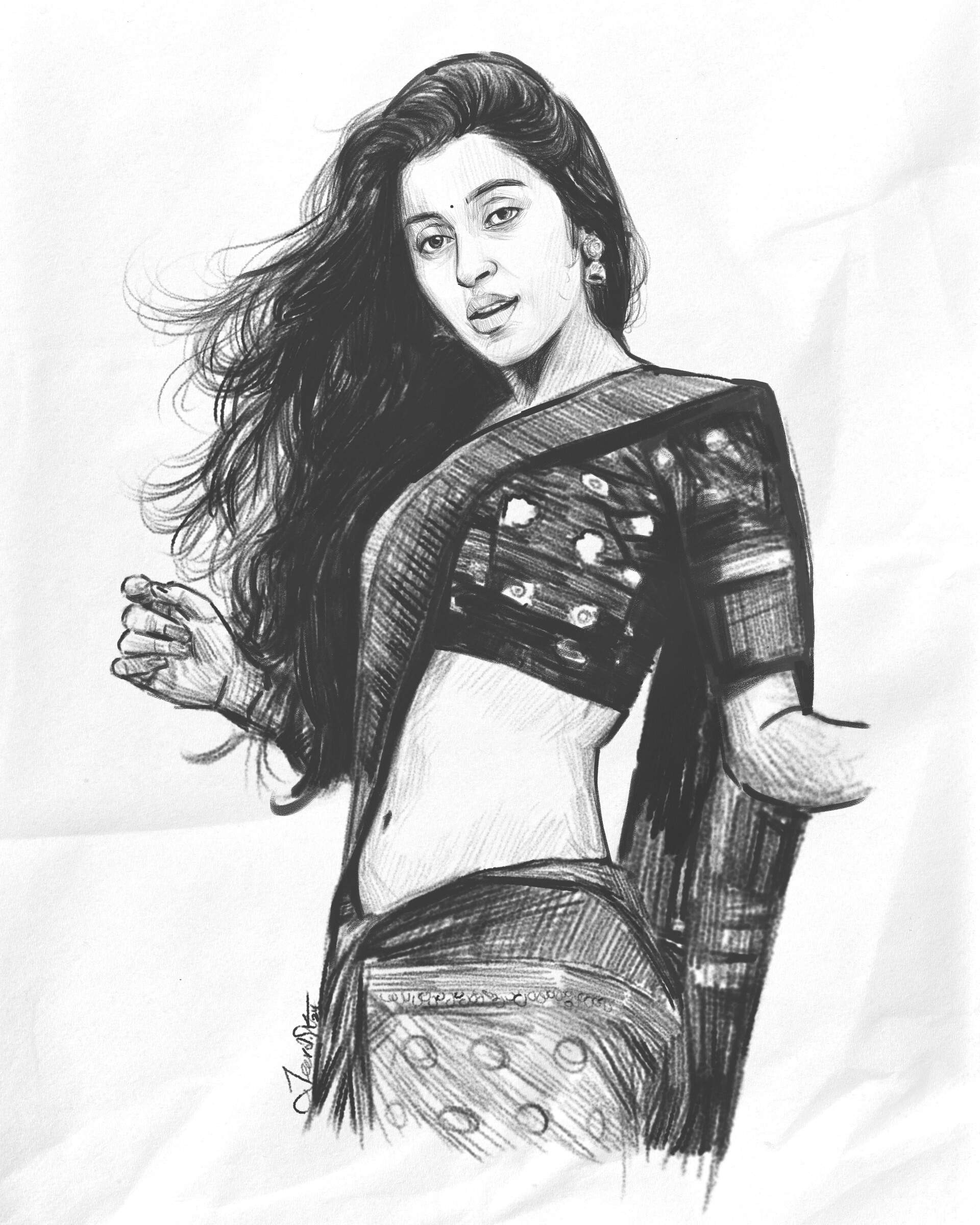 Hot girl sketch discount