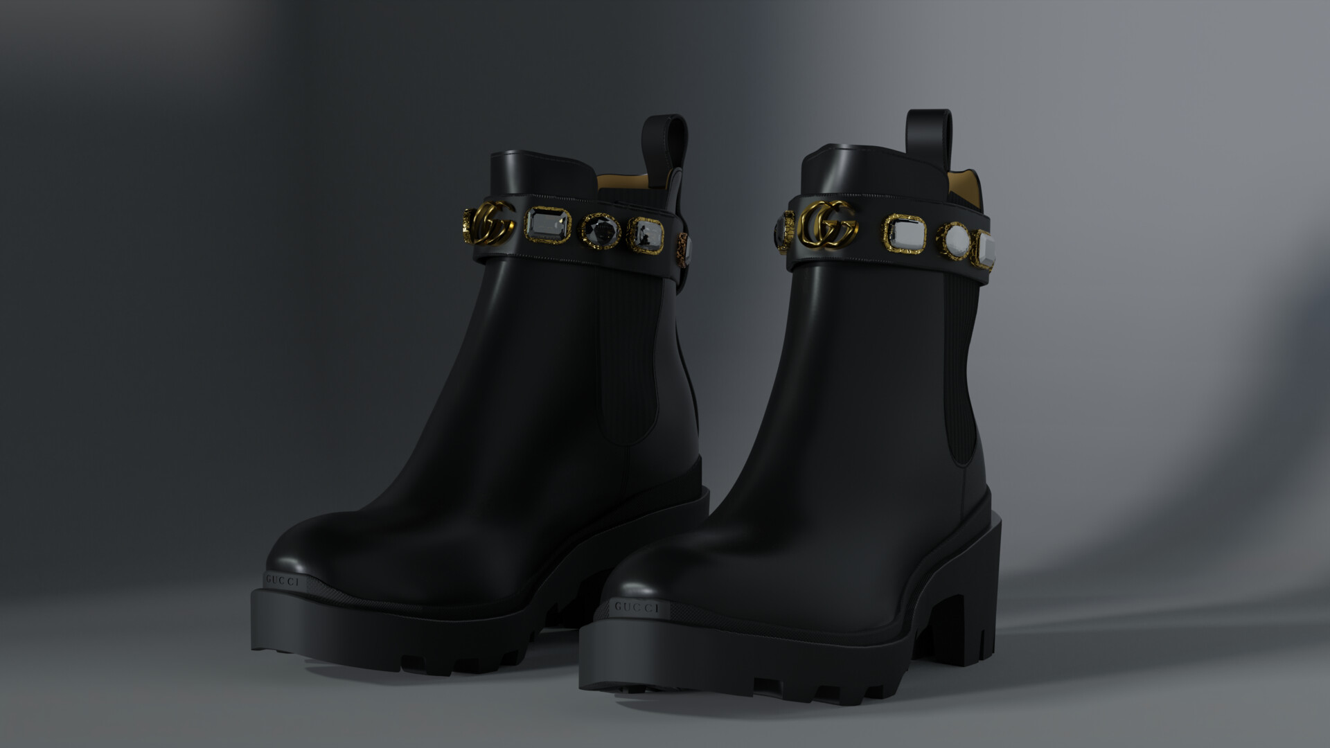 ArtStation 3D Gucci Female Snake Boots